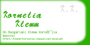 kornelia klemm business card